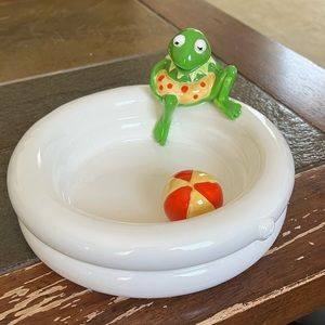Vintage Jim Henson Kermit the Frog Tastesetter Ceramic Swimming Pool Bowl